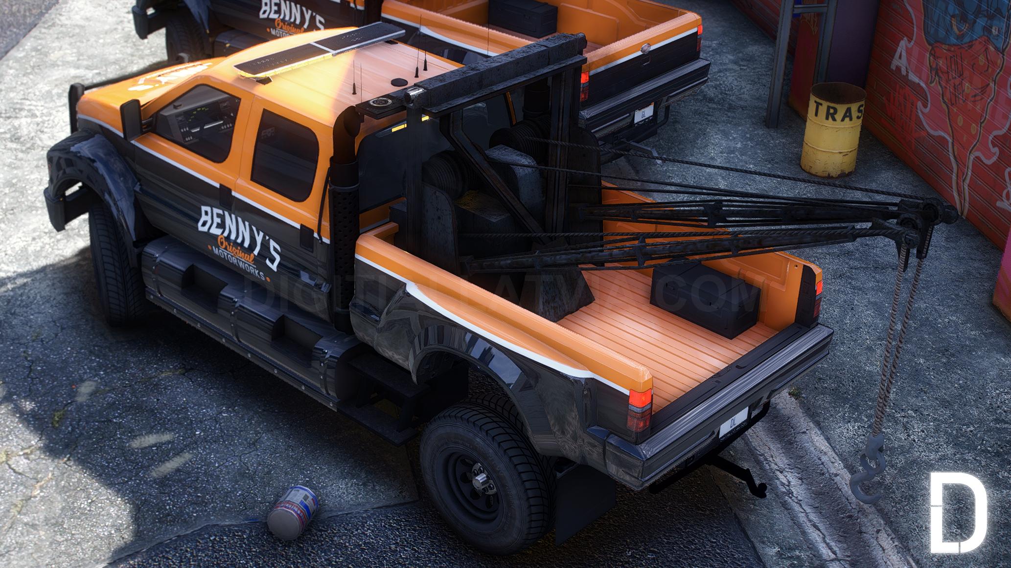Benny's Mechanics Tow Vanilla Pack | 10 Vehicles | Templates - Image 12