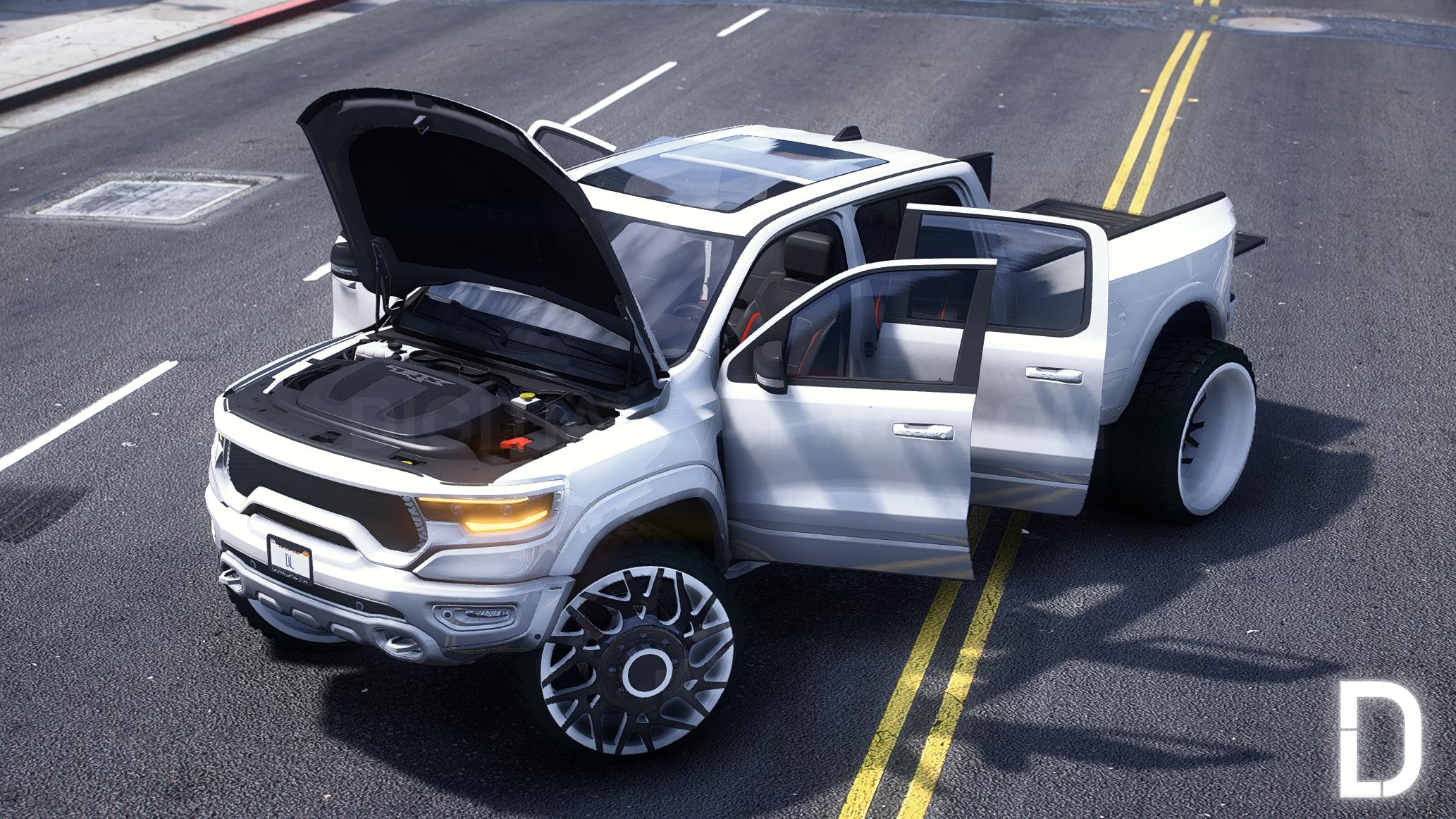 Dodge Ram TRX Dually Truck + Trailer | Debadged - Image 3