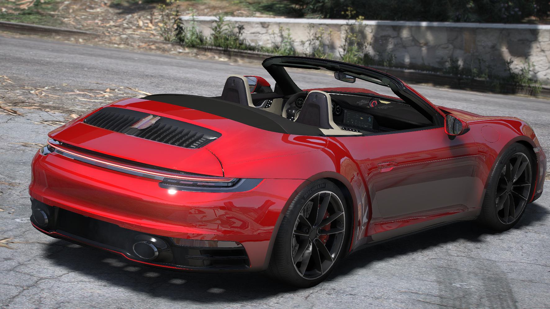 Porsche 911 Carrera 4S Cabriolet 2020 | Debadged | Animated Roof - Image 2