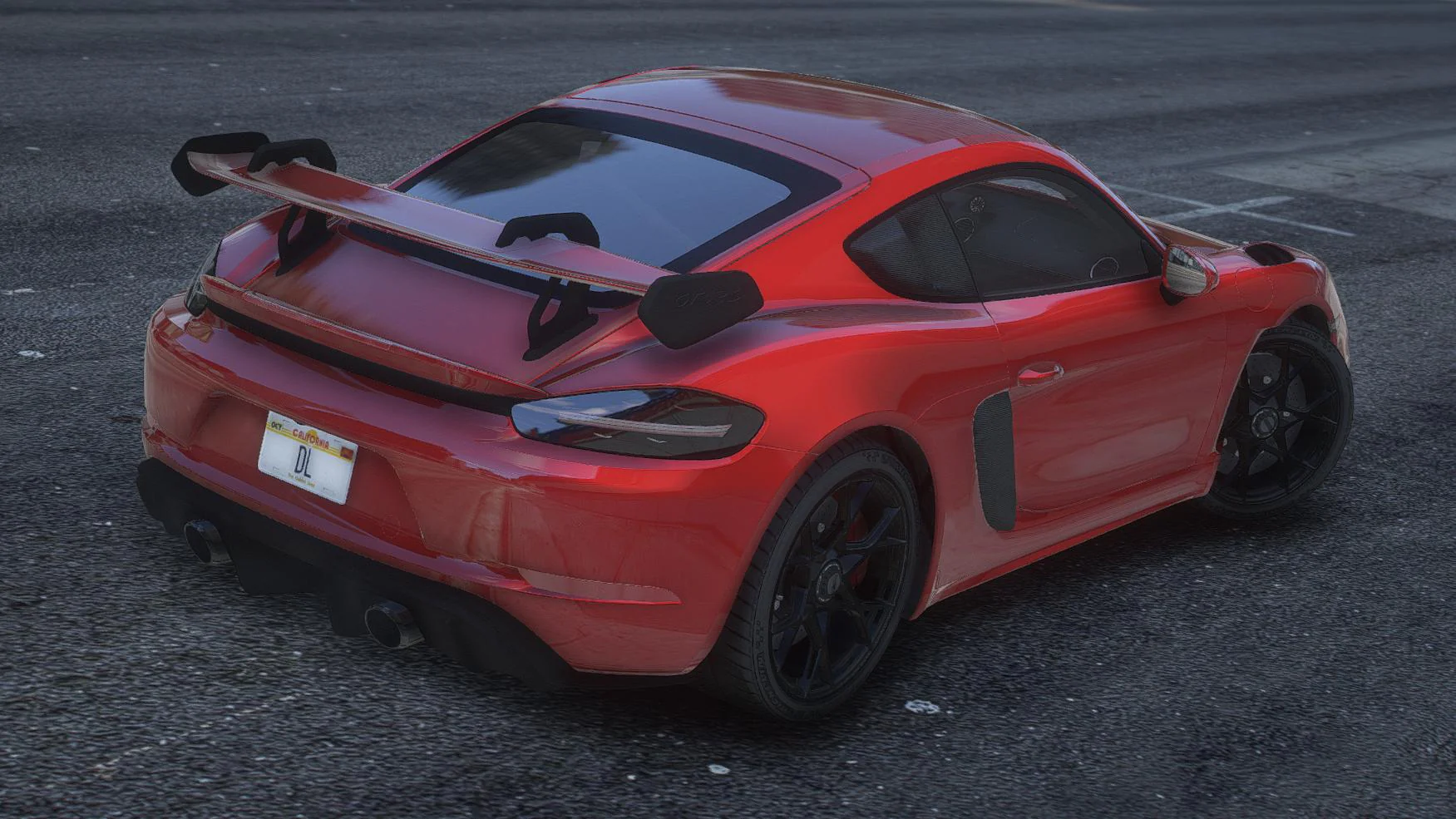 Porsche Cayman 718 GT4RS 2022 | Debadged | Template - Image 2