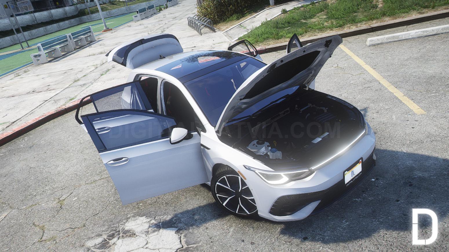 Volkswagen Golf R 2022 | Debadged | Tuning | Template - Image 5